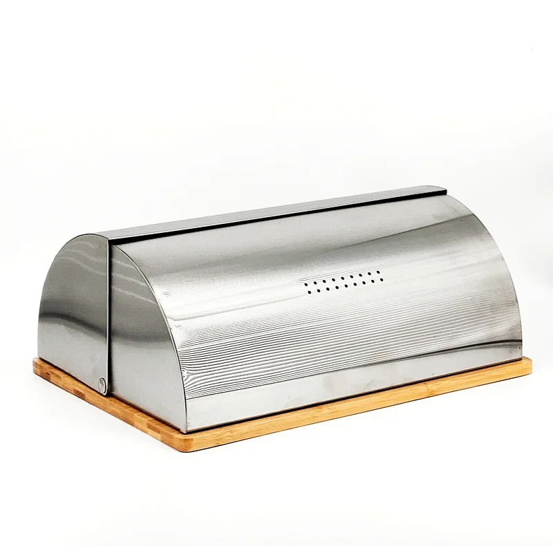 bread bin with cutting board