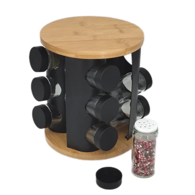 12 spice jar and rack set
