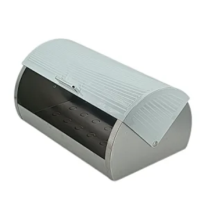 Roll top , Stainless Steel body Bread Bin , Color Coated, Diamond Decor