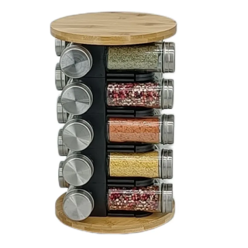glass jar spice set