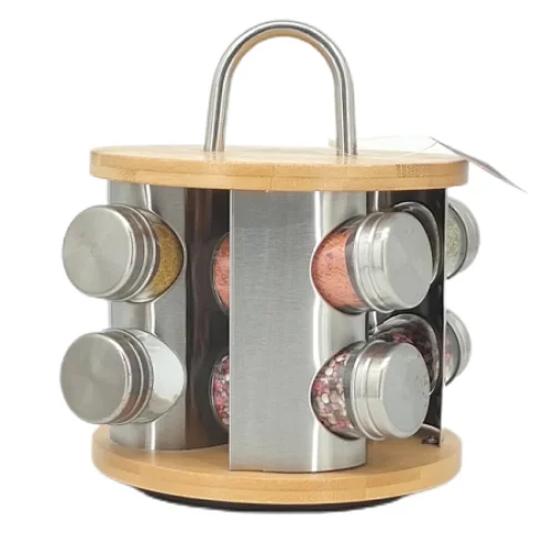 spice rack jar set