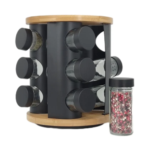 12 spice jar and rack set
