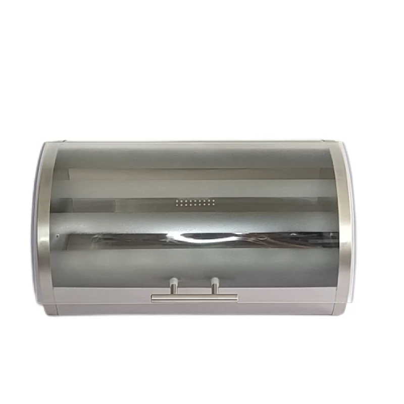 steel container with transparent lid