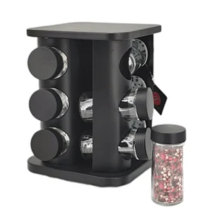 spice jar set with stand
