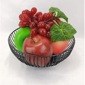 Fruit Basket, Powder Color Coated, Matt Black,