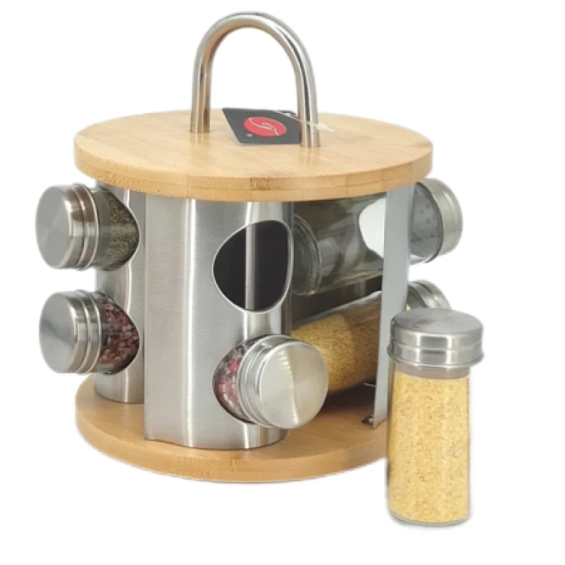 spice rack jar set