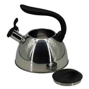 Stainless Steel Whistling Kettle, House and home Tea Pot Kettle Kitchenware, Brushed Steel, Induction function, Stovetops, Silver, Food Grade cooker, Modern Design