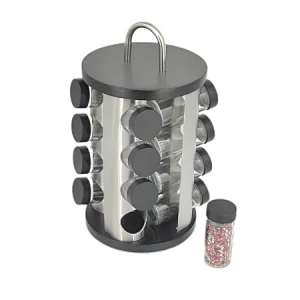 spice rack 16 piece, spice jar and rack set, spice jar set,