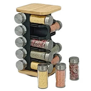 glass spice container set, glass spice container set 12pcs, spice container set