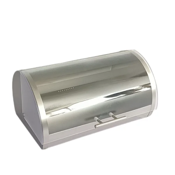 steel container with transparent lid