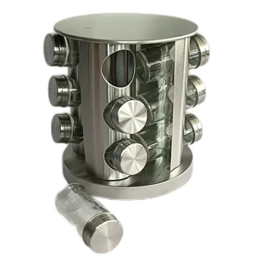 spice containers glass set