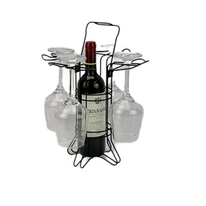 black wine glass rack