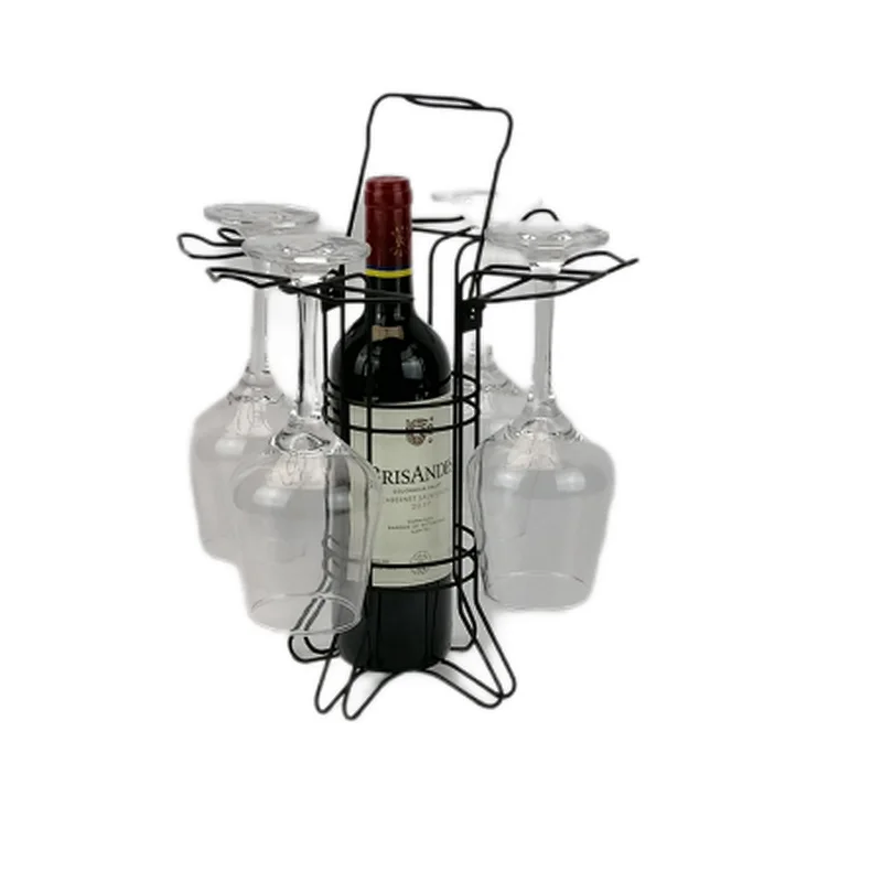 black wine glass rack