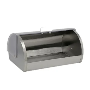 Roll top,Stainless Steel Classic Bread Bin , PS Lid Color