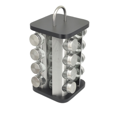spice rack 16 pc jar set