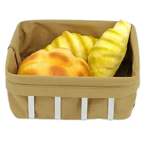 Metal with Fabric insert Mondern Bread Basket,