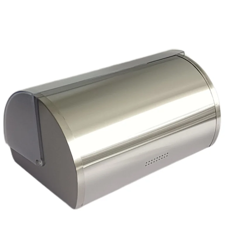steel container with transparent lid