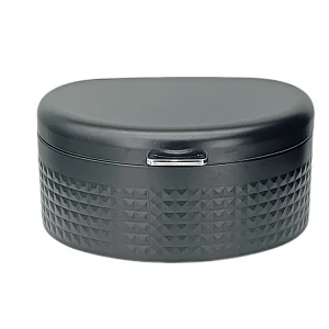 Kitchen Bread Bin, Storage basket, Food case 2022, Carbon Steel, Bamboo Lid, Rectangle, Modern Designe, White Black Grey, Any Color