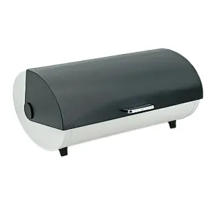 Kitchen Bread Bin, Storage basket, Food case 2022, Carbon Steel, Bamboo Lid, Rectangle, Modern Designe, White Black Grey, Any Color