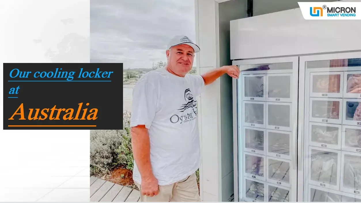 cake bread vending machine locker design in Australia