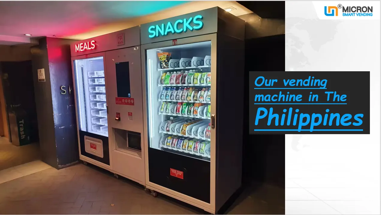 Our combo meal and snack vending machine in Philippines