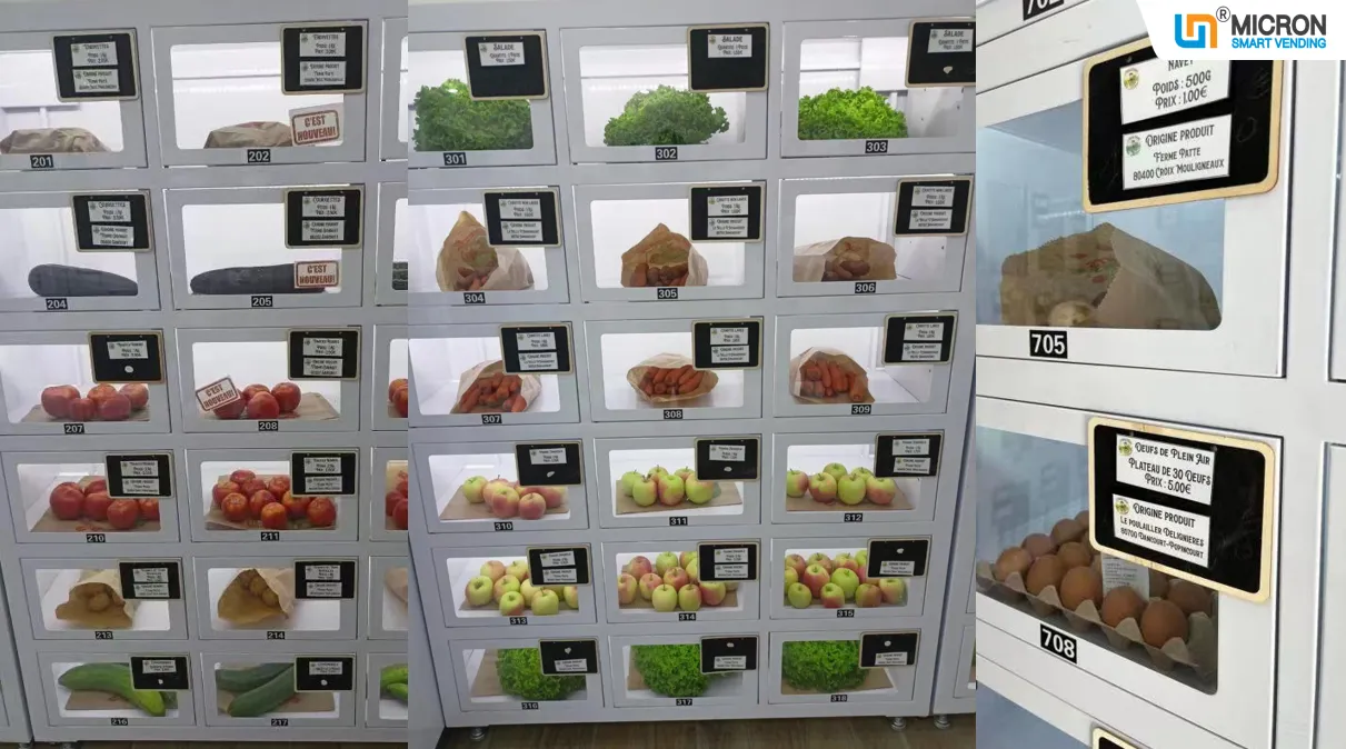 Fruits Vegetables Refrigeration Locker vending machine in France