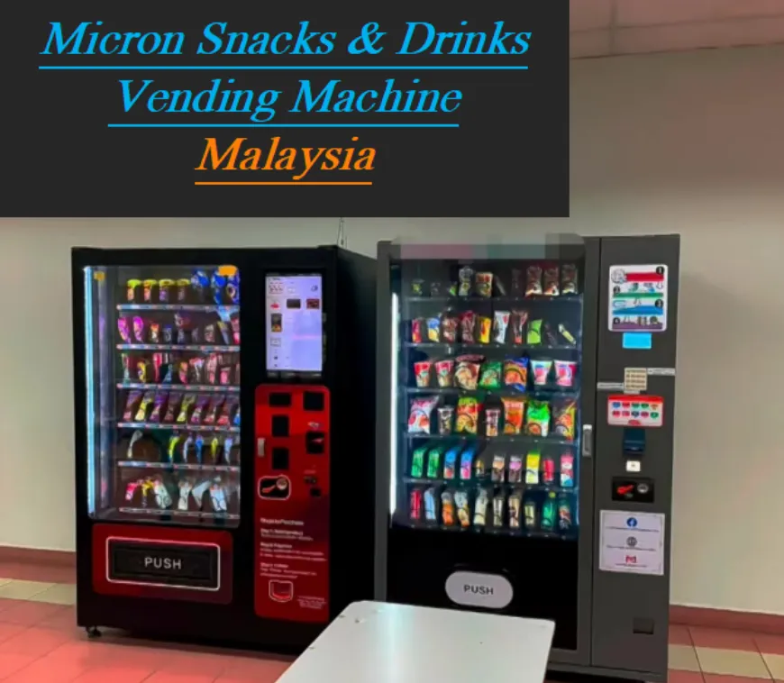 Smart snack and drink combo vending machine big capacity with slave box available for sale in Malaysia
