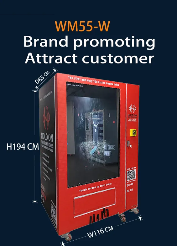 Micron full screen vending machine best solution for brands promoting luxury brands