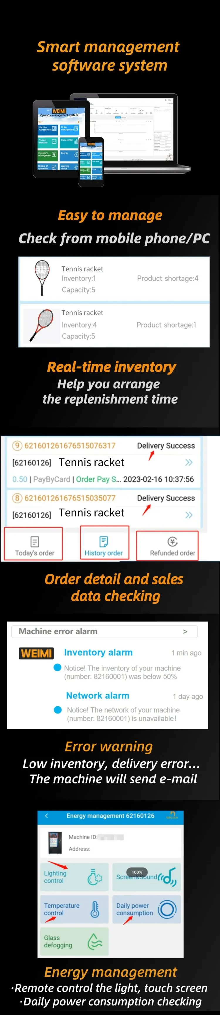 Padel racket vending machine & racket for sale China factory one-stop supply with smart operating system easy to manage