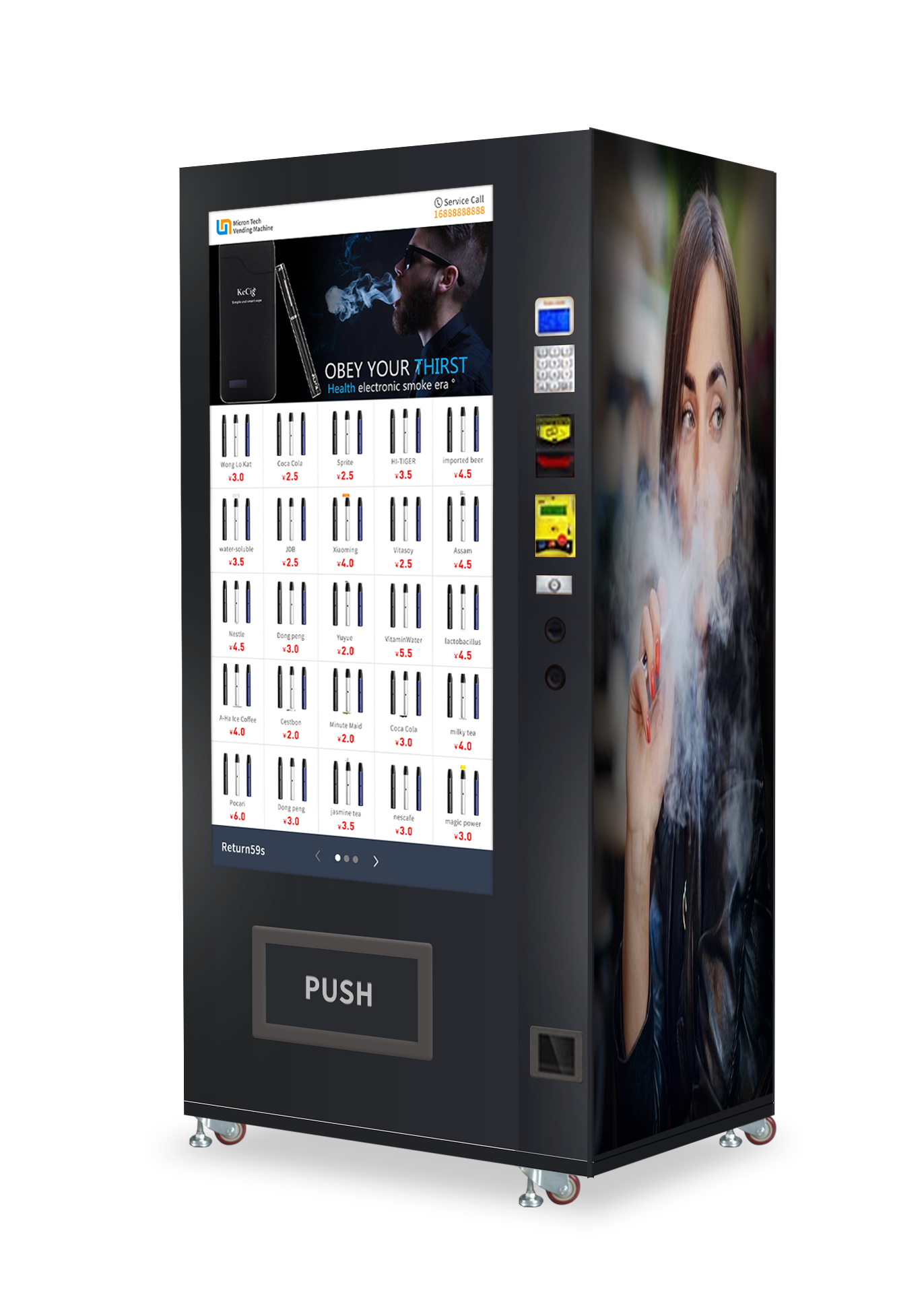 Vape vending machine 55 Inch touch screen