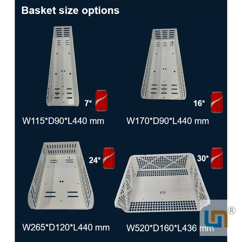 farm product vending machine basket size