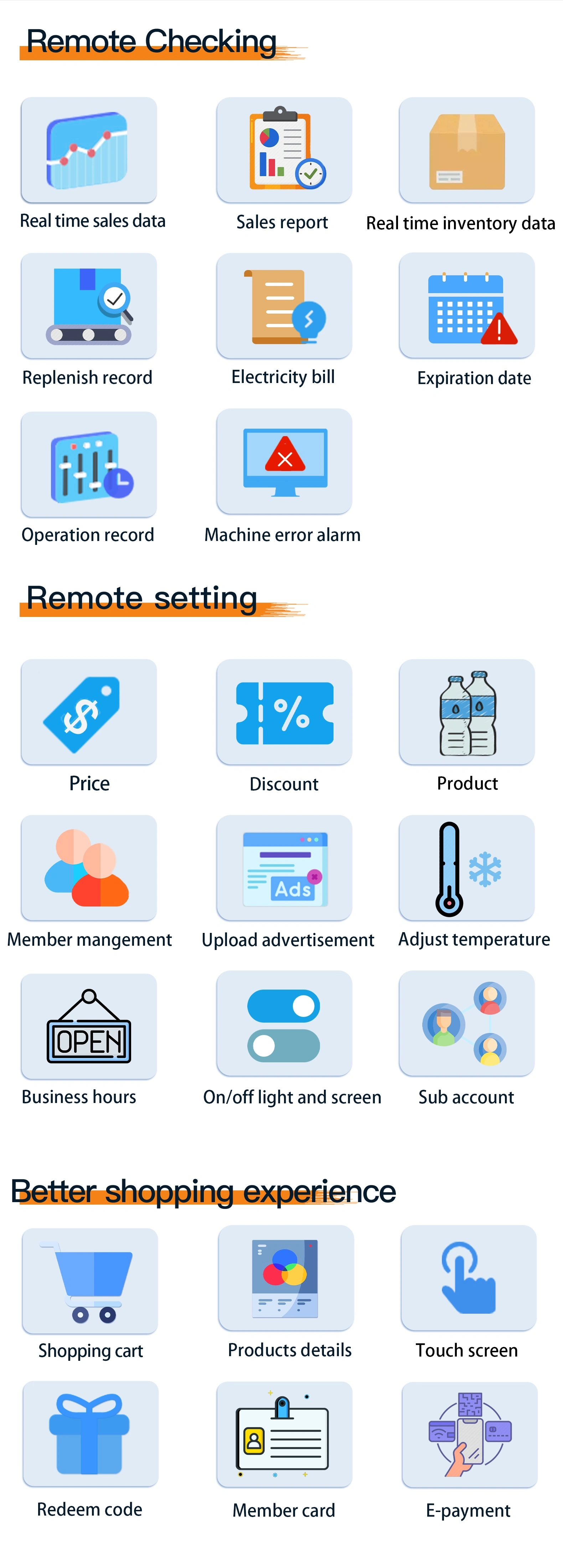 Smart Operating System for Egg Cooling Locker Vending Machine with 22-inch Touchscreen and Card Reader
