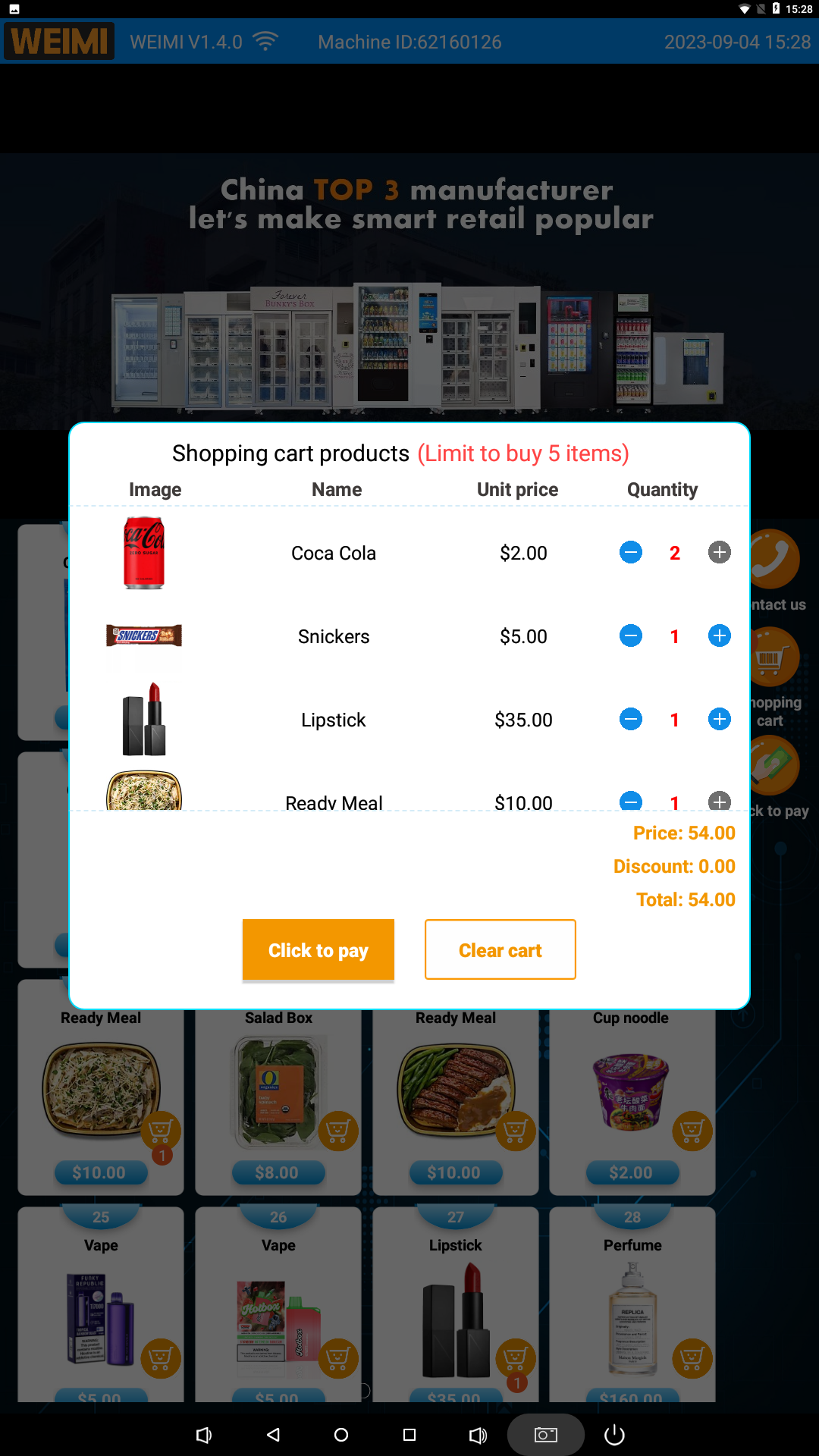 Full Touchscreen Vending Machine at Vending Show in Poland