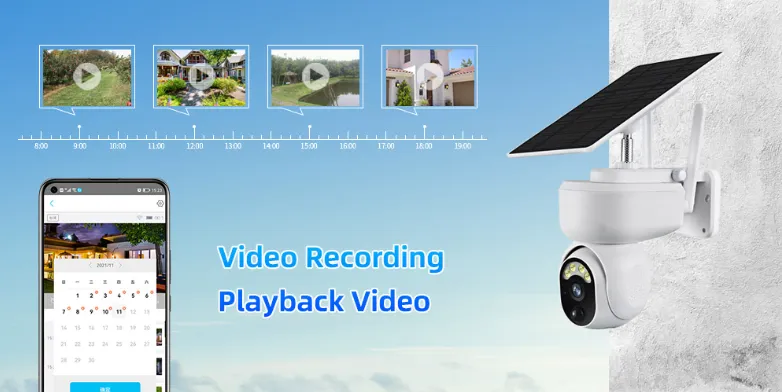 Solar Panel Battery Security Camera