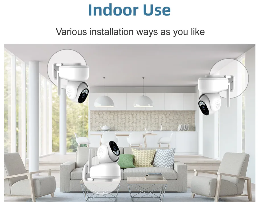 Solar Panel Battery Security Camera
