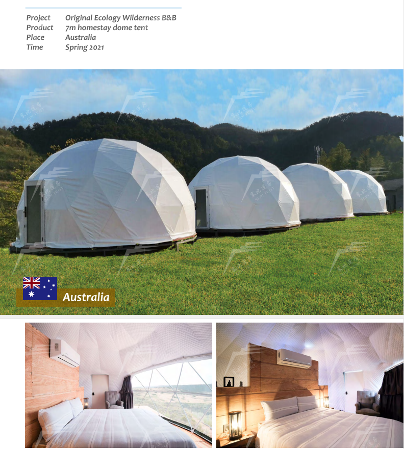 High quality dome tent structure material