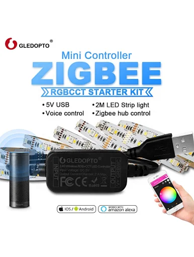 5V rgb led strip light controller