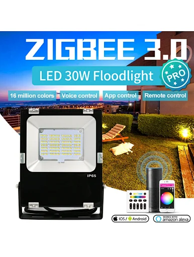 smart outdoor rgb led floodlight