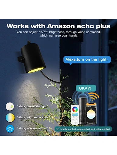 Outdoor Smart wall light IP65 rgbcct