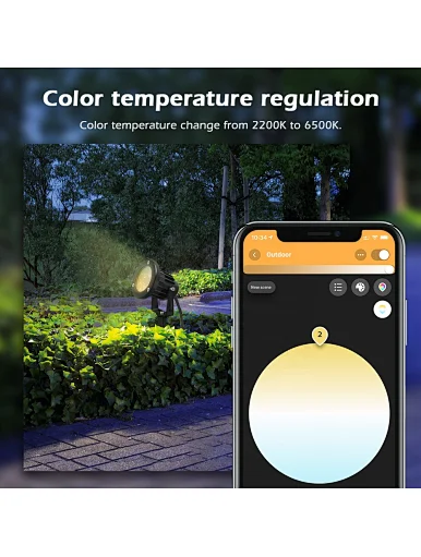 RGB smart outdoor focus light