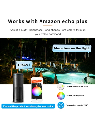 smart flood light 100W