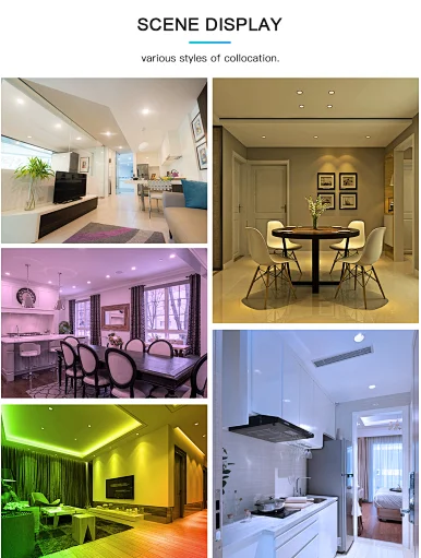 smart rgb led down light