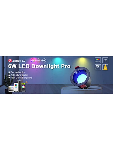 smart Zigbee down light RGBW