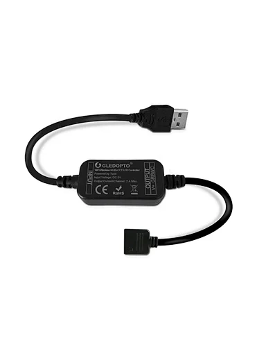 GL-MC-001W Gledopto Mini WiFi LED Strip Controller 5V USB Input Tuya App Control Smart LED Controller Works with Amazon Alexa