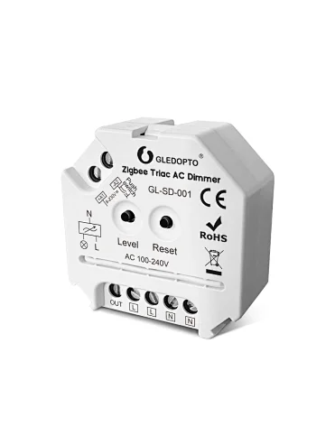 100-240V AC phase dimmer controlled by push button/ZigBee Tuya hub/Amazon Alexa for incandescent lamp halogen light