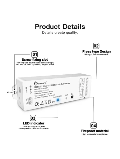 Zigbee led controller 2 wireZigbee led controller 2 wire