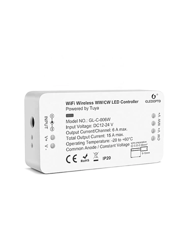 Tuya wifi led controller ww/cw