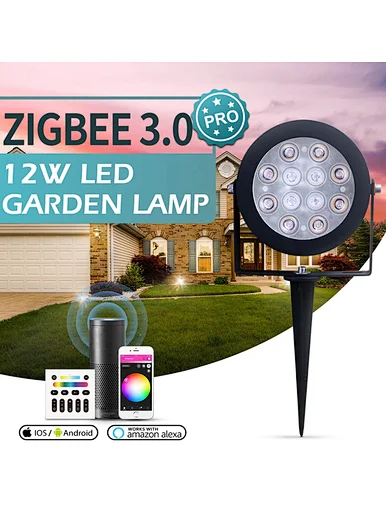 smart zigbee rgb outdoor spotlight