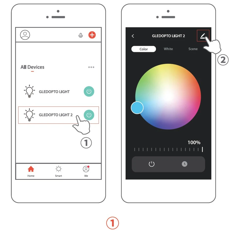 LED WIfi controller RGBW