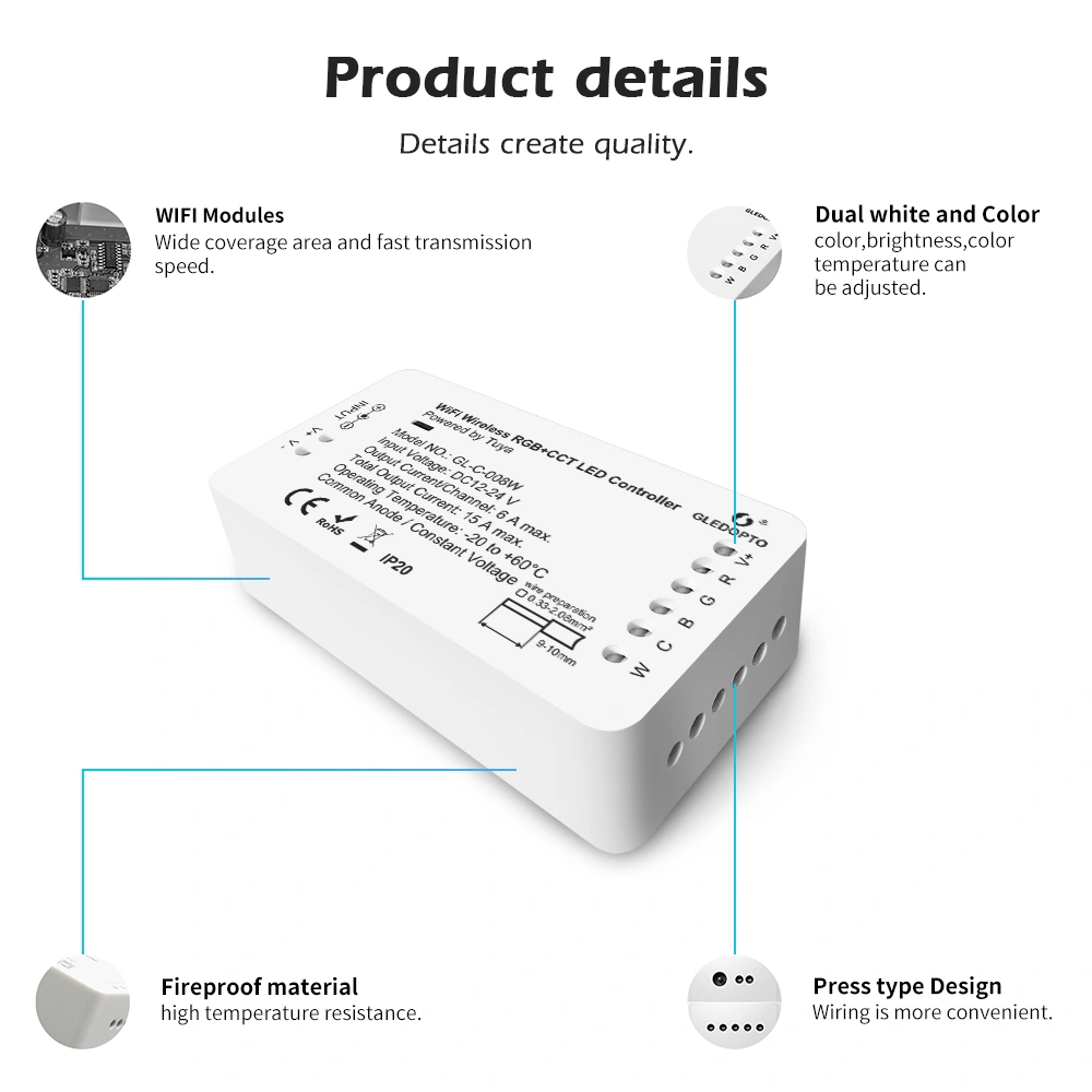 rgbw Wifi led controller